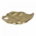 Gouden schaaltje bladvorm 17x13x3 cm